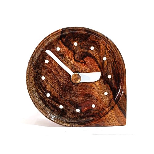 Wooden Desk & Shelf Clock Handmade Antique Desk for Home, Office, Bedroom, Living Room & Study