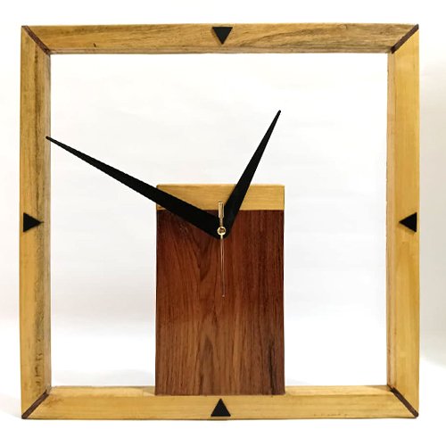 Wooden Square Designer Wooden Wall Clock for modern wall décor